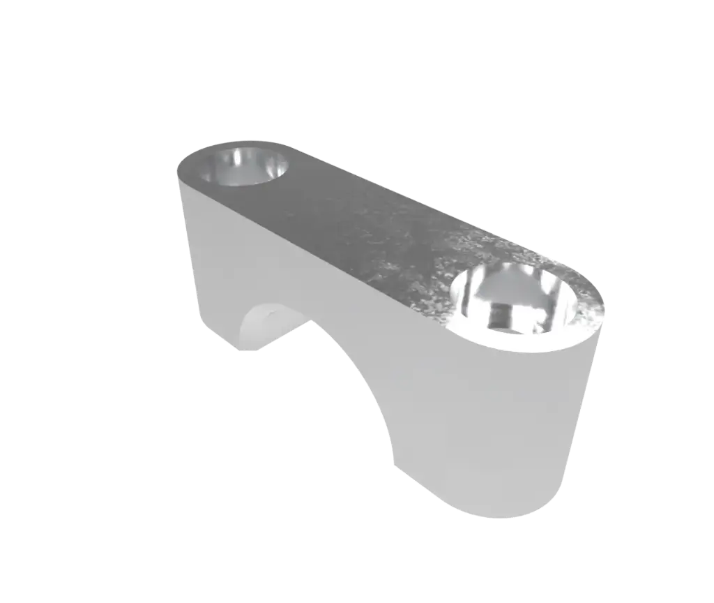 Steering rack housing clamp top