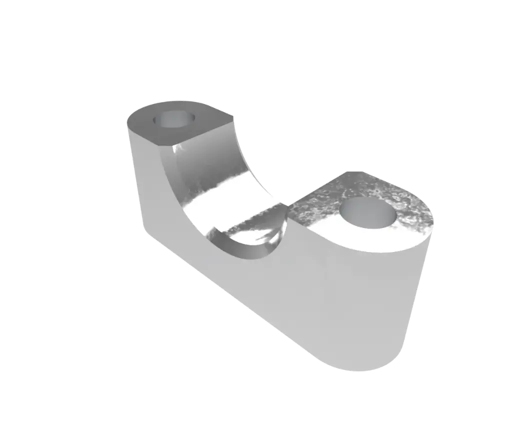 Steering rack housing clamp bottom