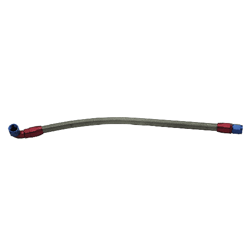 [360022] Fuel hose 37 cm 1 x 90° & 1 x straight connection FIA tank