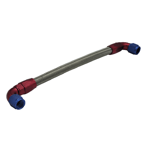 [360028] Fuel hose 21 cm 2 x 90° connection FIA tank