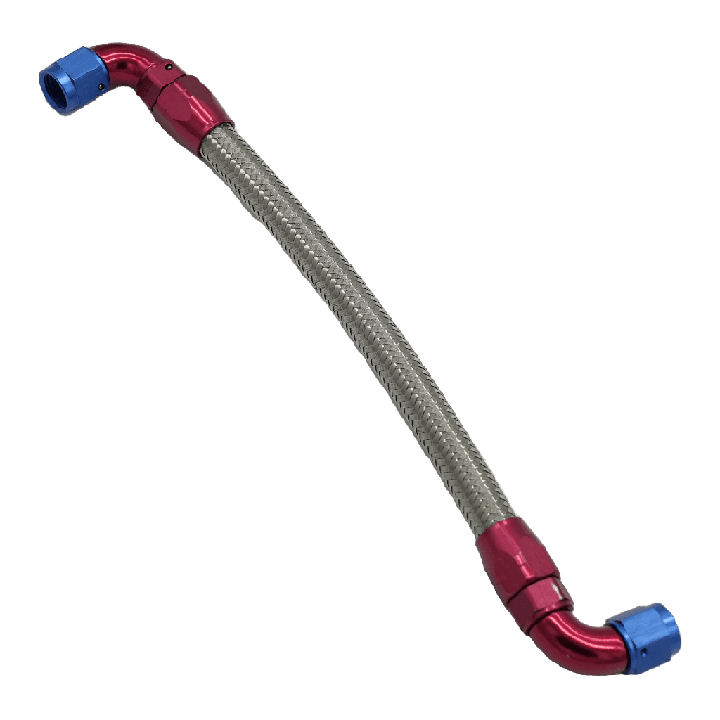 Fuel hose 20 cm 2 x 90° connection FIA tank