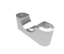Steering rack housing clamp bottom