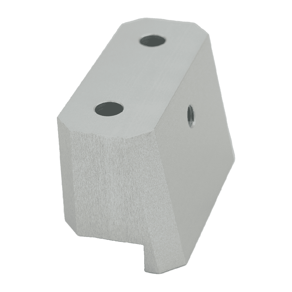 Bloc push clip steering plate