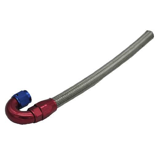 [360027] Fuel hose 21 cm 1 x 180° connection FIA tank